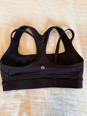 lululemon athletica Black Strappy Back Sports Bra